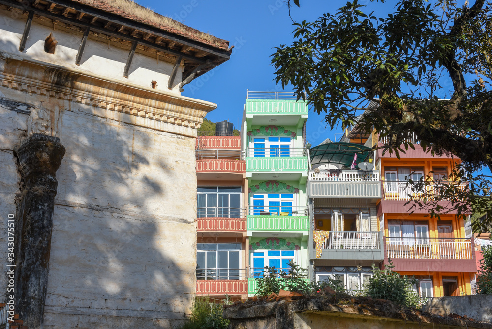 Architectural detail at the town of Tansen in Nepal Architectural detail at the town of Tansen in Nepal