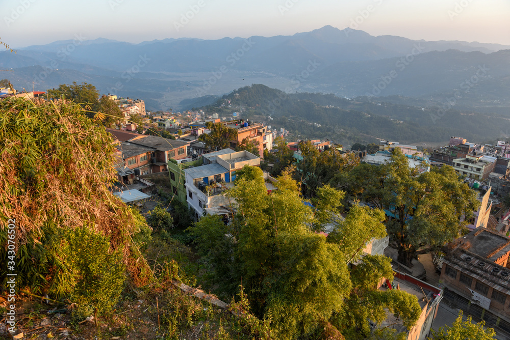 View at the town of Tansen on Nepal