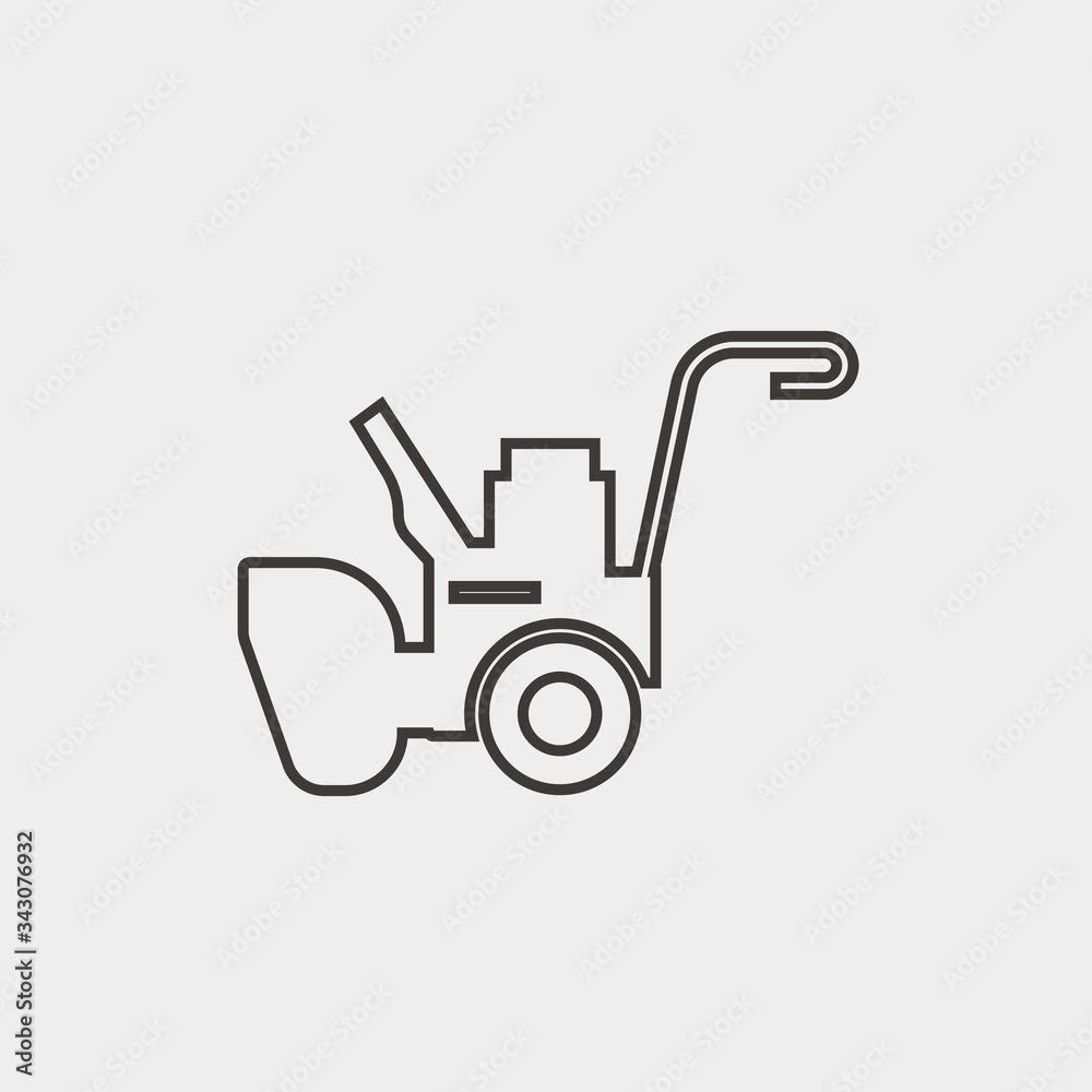 snow blow truck icon vector illustration and symbol for website and graphic design snow blow truck icon vector illustration and symbol for website and graphic design