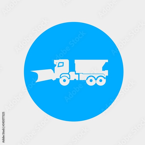 snow blower icon vector illustration and symbol for website and graphic design