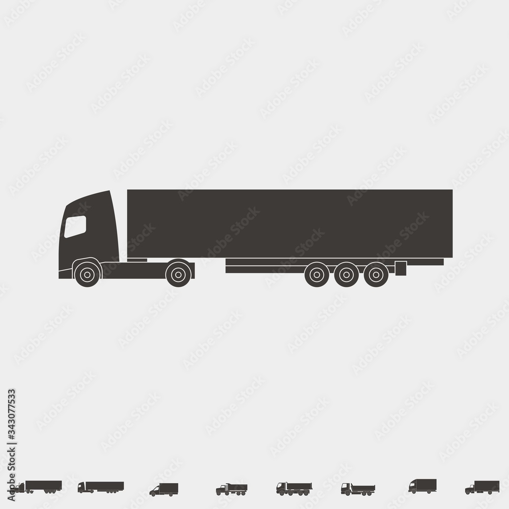 truck and trailor icon vector illustration and symbol for website and graphic design truck and trailor icon vector illustration and symbol for website and graphic design