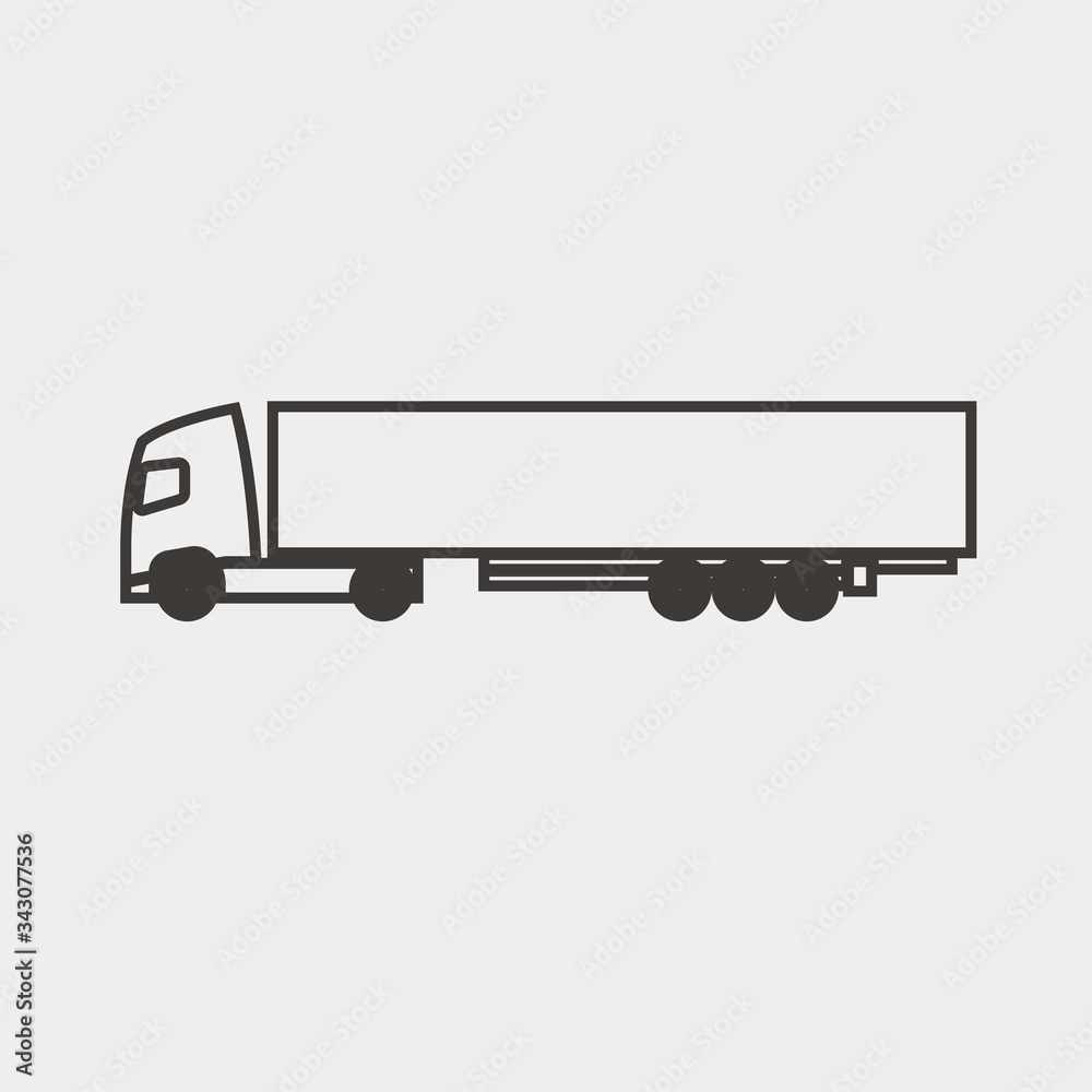 truck and trailor icon vector illustration and symbol for website and graphic design truck and trailor icon vector illustration and symbol for website and graphic design