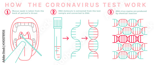 Coronavirus test infographic