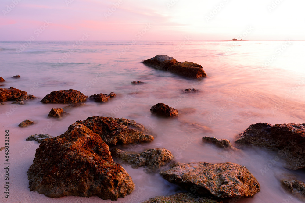 Bahia Honda Beach at Sunset, Florida, USA. Featuring an award winning
