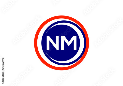 Free Download Initial Monogram Letter N M Logo Design Vector Template. NM Letter Logo Design - GFXLoad