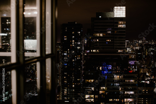 Photography Toronto & ses building pendant la nuit