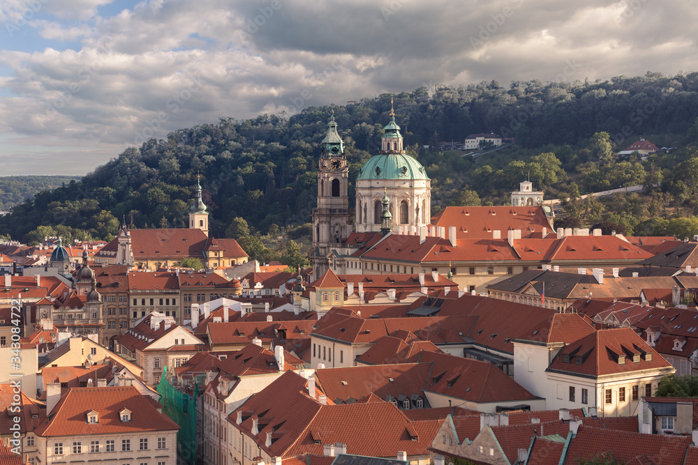 View of roofs of Prague.