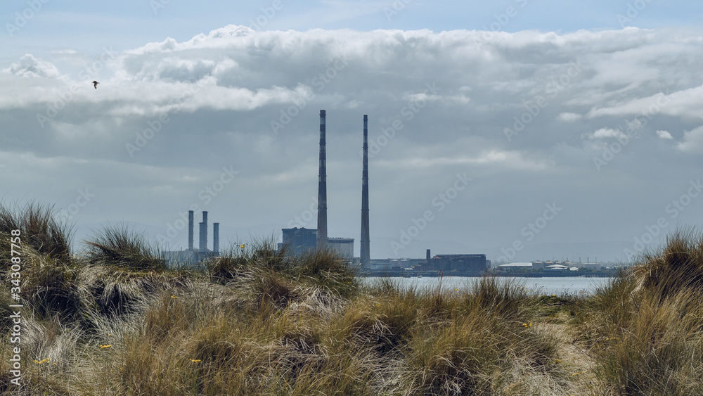 View from the beach on Poolberg peninsula.