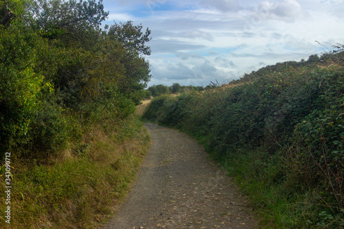 Saint-Brieuc, Brittany, France - September 26 2019: Réserve Naturelle de la Baie de Saint-Brieuc