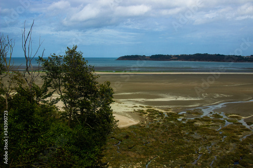 Saint-Brieuc, Brittany, France - September 26 2019: Réserve Naturelle de la Baie de Saint-Brieuc