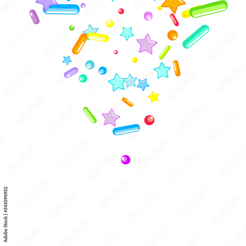 Sprinkles grainy. Cupcake donuts, dessert, bakery Sprinkles grainy. Cupcake donuts, dessert, bakery