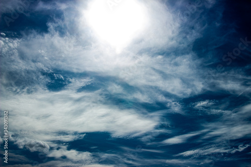 Plerin, Brittany, France - September 21 2019: Cloudy Sky in the coast of Plerin