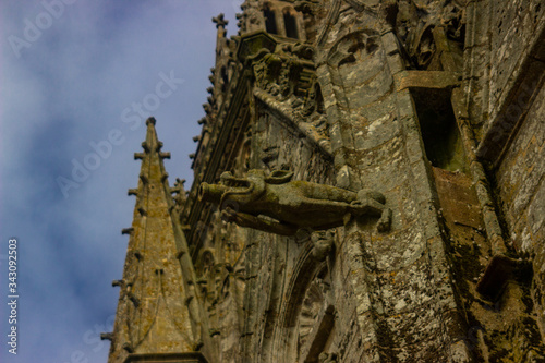 Quelven, Brittany, France - September 4 2019: Chapelle Notre-Dame-de-Quelven