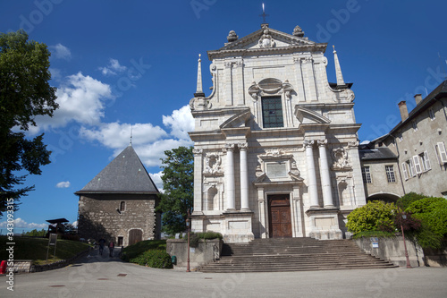 Obraz na płótnie Sainte-Chapelle du Château des Ducs de Savoie, Chambery, France w salonie