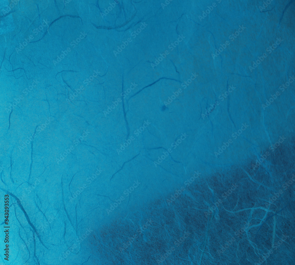 Obraz premium Faserpapier Cyan