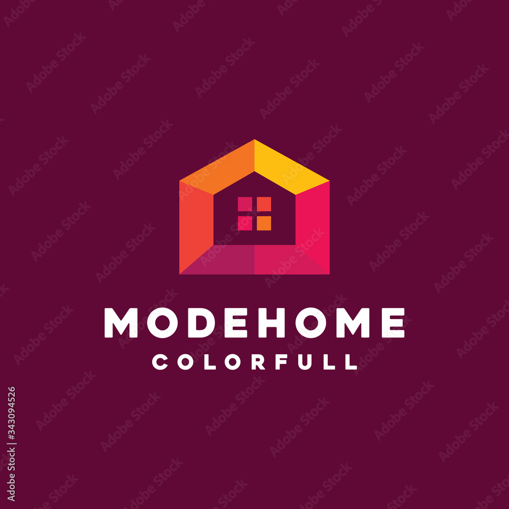 House Geometric Logo Design Vector. architecture Symbol and Home emblem icon for company. House Geometric Logo Design Vector. architecture Symbol and Home emblem icon for company.