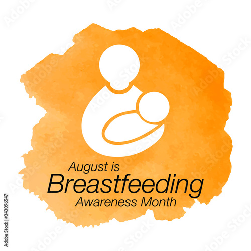 Vector illustration on the theme of National Breastfeeding awareness month observed each year during August.