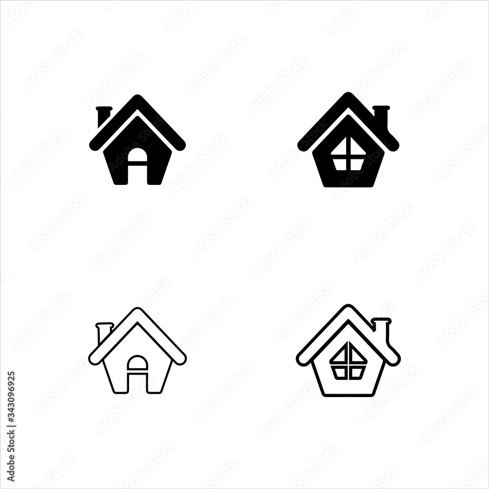 Home Vector icon illustration design template Home Vector icon illustration design template