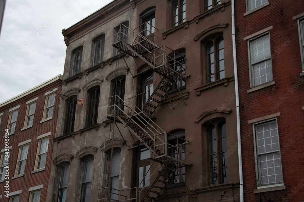 Fototapeta premium Old Philadelphia Brick Buildings 