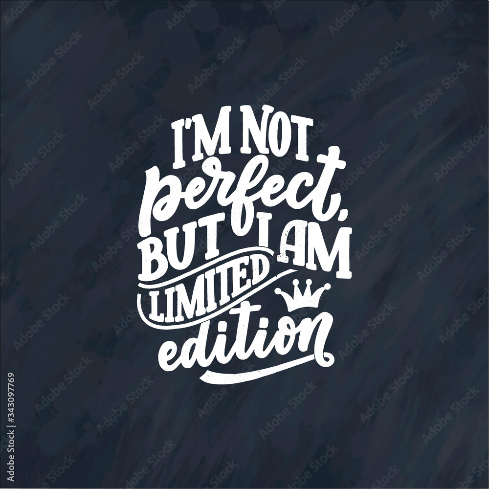 Obraz premium Funny hand drawn lettering. Cool phrase for print and poster design. Inspirational feminism slogan. Girl power quote. Greeting card template. Vector