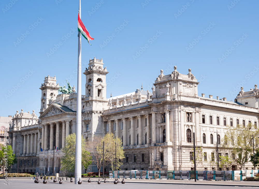 Building of Ethnography Museum in Budapest