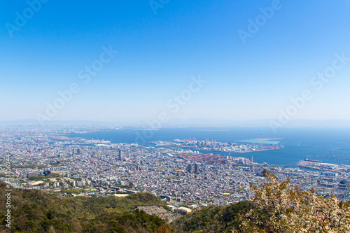 神戸にある掬星台という展望台から見える風景