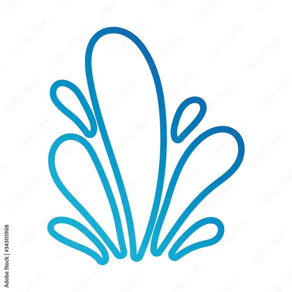 water ocean splash line gradient style icon water ocean splash line gradient style icon