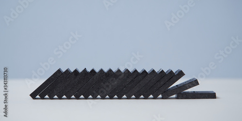 Photos Domino effect mockup template