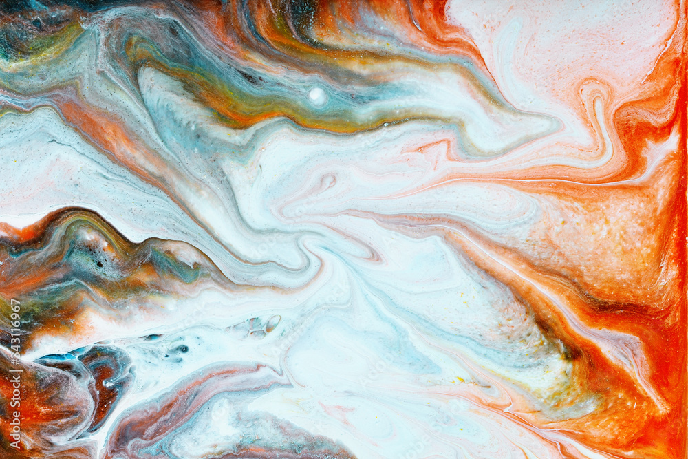 Obraz premium rainbow abstract background of a mix color acrylic paints