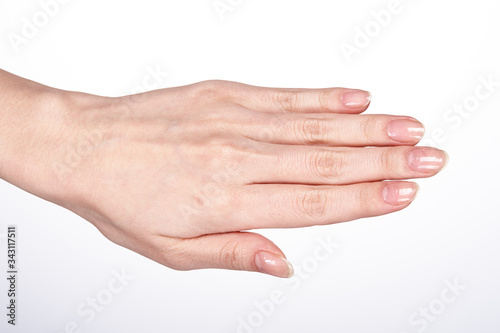 a hand with five fingers spread