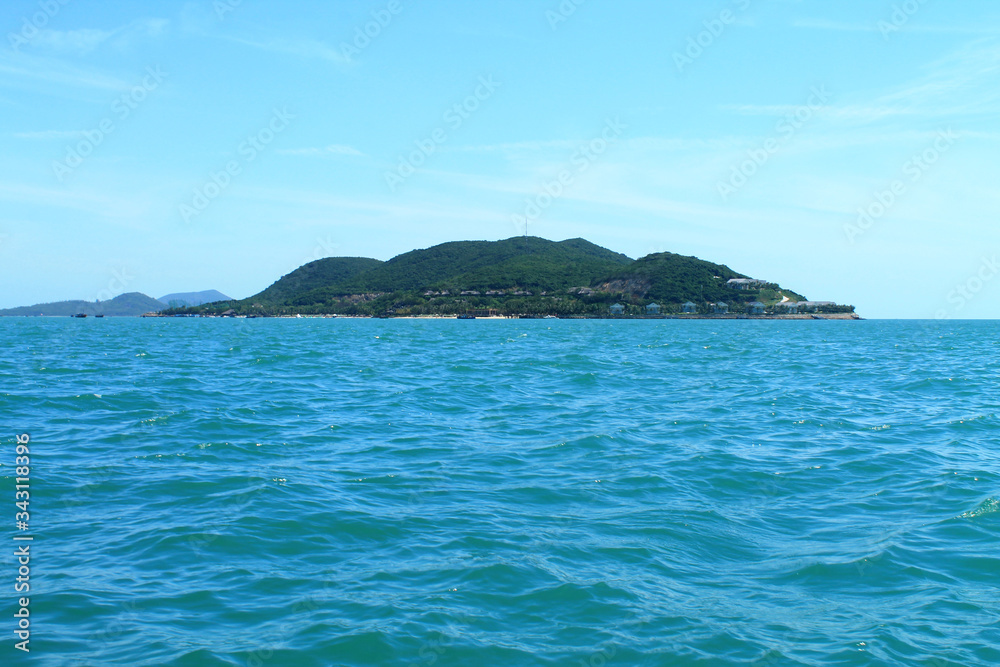 View of the islands and the sea near Nha Trang. Vietnam.