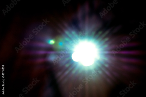 Lens flare/ prism flare background and photography texture