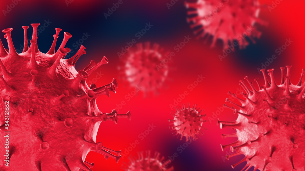 Fototapeta Corona Virus Abstract Background