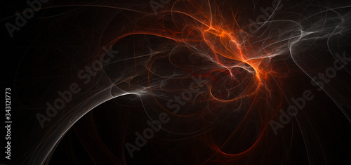 Abstract fractal light background  Energy