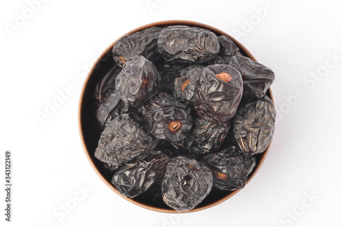 Dry dates, Kurma Ajwa is one of the special fruit of Arabic. Ramadan Kareem Breaking the fast by eating Tamar Dates.