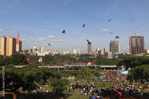 Fotografie Nairobi view from Uhuru park.