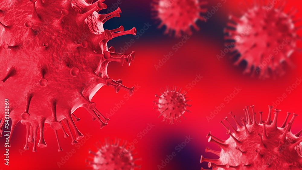 Fototapeta Corona Virus Abstract Background