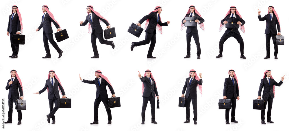 Arab man isolated on the white Arab man isolated on the white