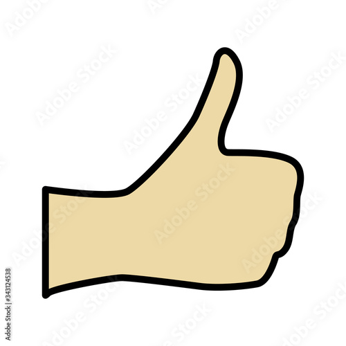 hand gesture flat icon object