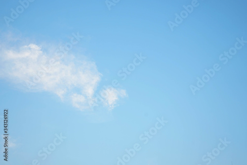 Beautiful Sky blue with cloud background.