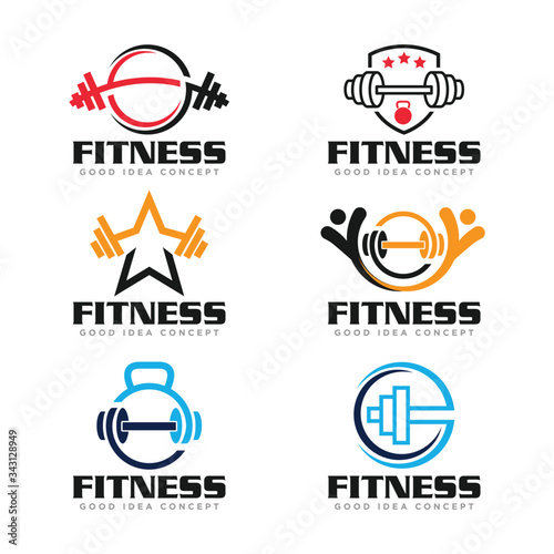 Fitness and Gym Logo Design Vector