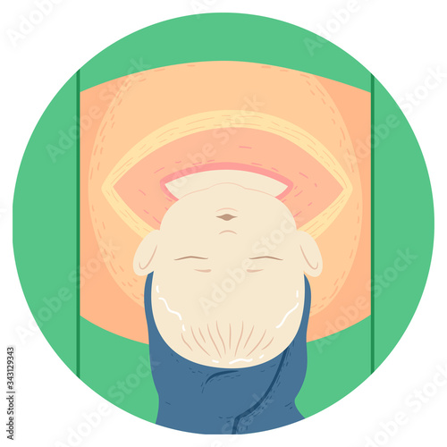 Baby Cesarean Section Surgery Illustration