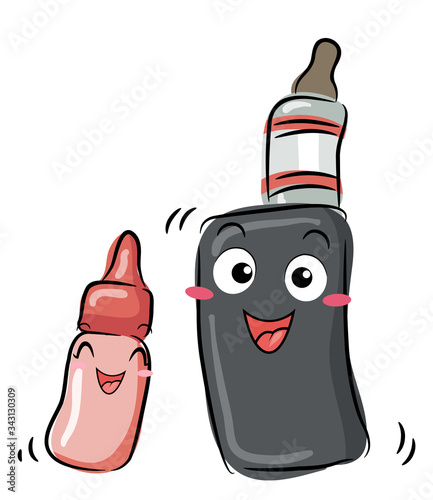 Mascot Vape Refill Illustra...