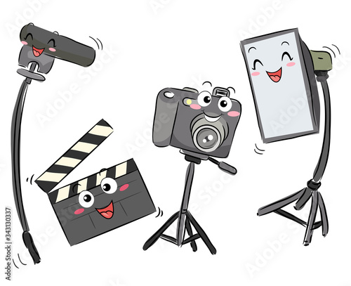 Video Camera Clapper Light ...