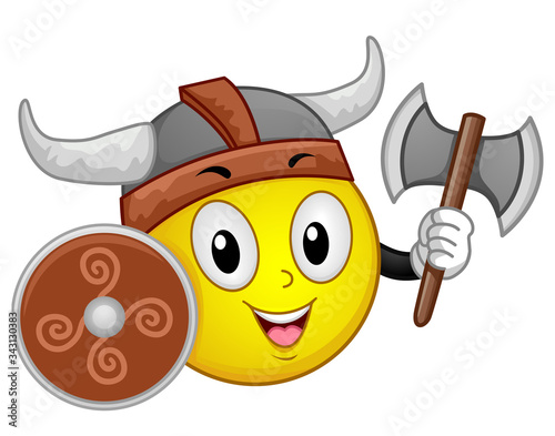 Mascot Viking Warrior Illustration