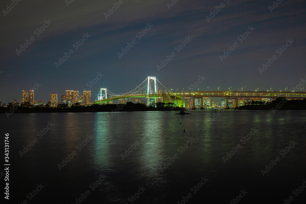 Fototapeta premium レインボーブリッジと東京湾の夜景
