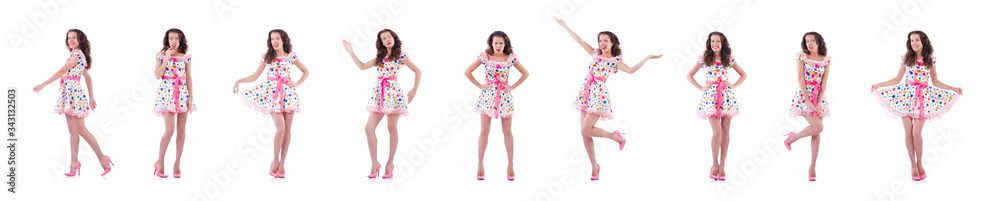 Young woman in fashion concept Young woman in fashion concept