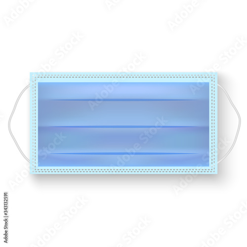 Medical face mask. Vector illustration.