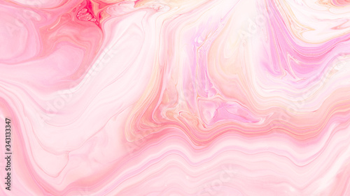 Pink Acrylic Pour Color Liquid marble abstract surfaces Design.