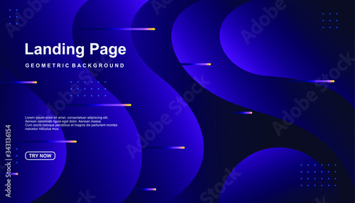 Creative geometric background. Trendy gradient shapes composition. Eps10 vector.